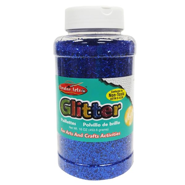 Creative Arts™ Glitter, 16 oz. Bottle, Blue