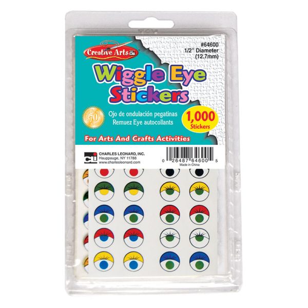 Creative Arts™ Wiggle Eyes Stickers, Assorted Colors