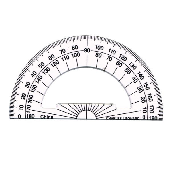 Protractor Plastic, 4"