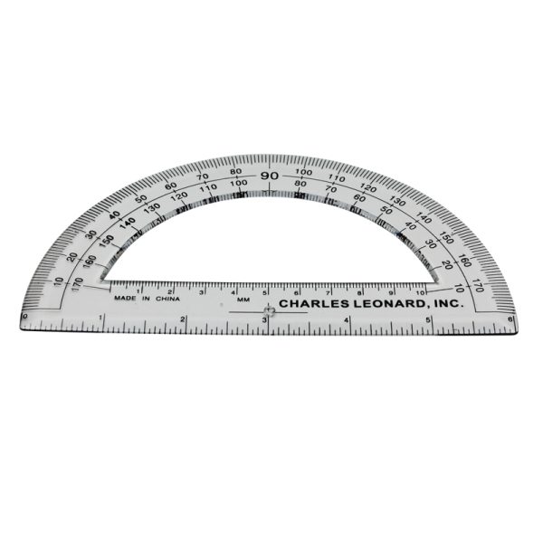 Protractor Plastic, 6-Inch