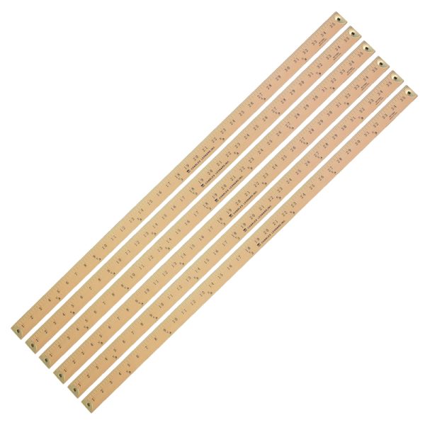 Wood Yardstick, Pack of 6