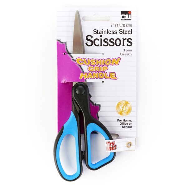 Cushion Grip Scissor, 7" Straight