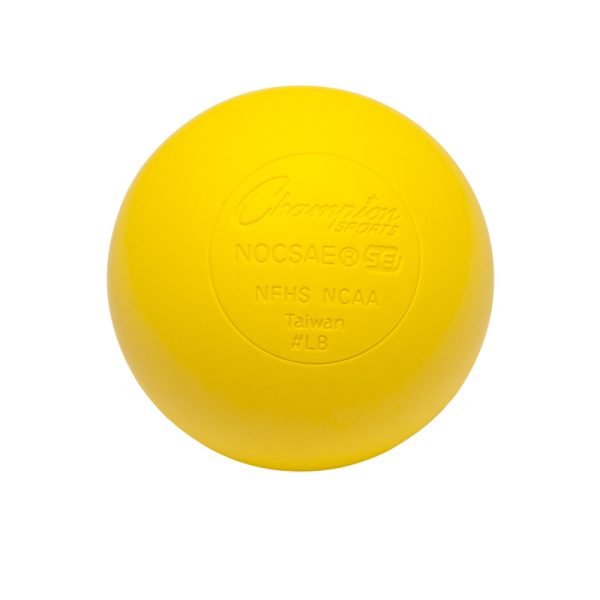 Official Size Lacrosse Balls, Yellow, Pack of 12