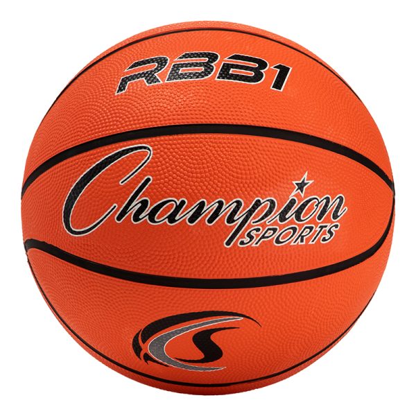 Rubber Basketball, Official Size 7, Orange