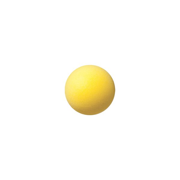 Uncoated Regular Density Foam Ball, 4", Yellow