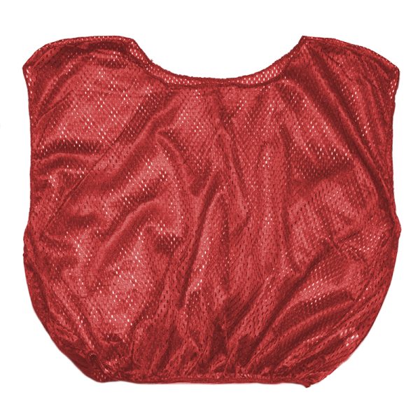 Practice Scrimmage Vest, Adult, Red, Pack of 12