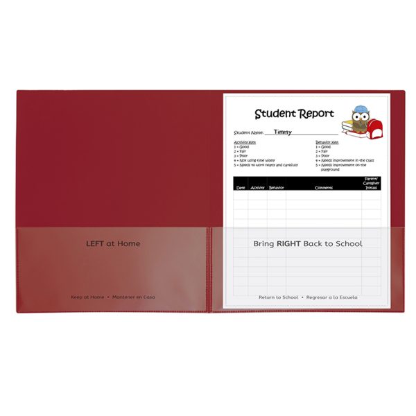 Classroom Connector™ School-To-Home Folder, Red, Box of 25