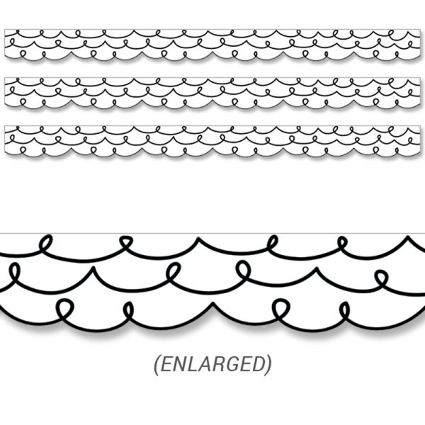 Core Décor Loop-De-Loop Border EZ Border, 48 Feet Per Pack, 3 Packs