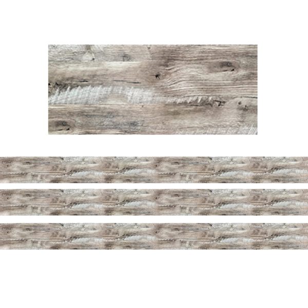 Rustic Wood EZ Border, 48 Feet Per Pack, 3 Packs