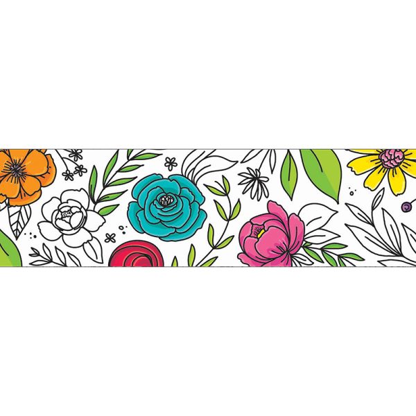 Bright Blooms Doodly Blooms EZ Border™, 48 Feet