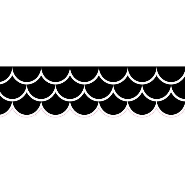 Black Scallops EZ Border™, 48 Feet