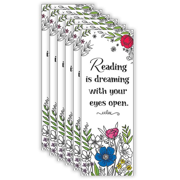 Bright Blooms Bookmark, 30 Per Pack, 6 Packs