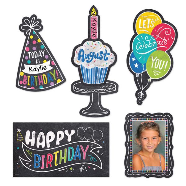 Chalk It Up! Happy Birthday Mini Bulletin Board Set