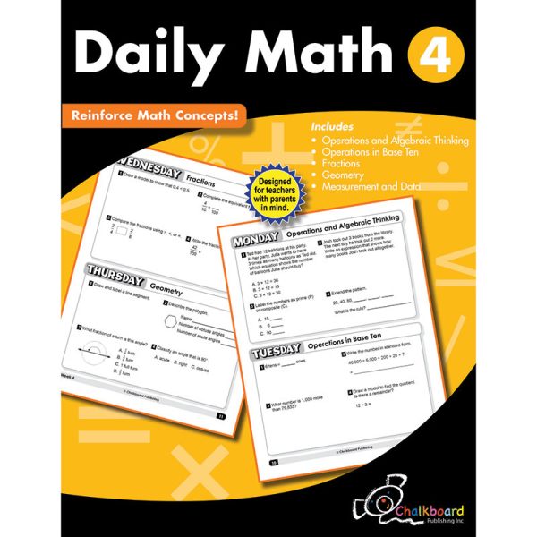 Daily Math Workbook, Grade 4