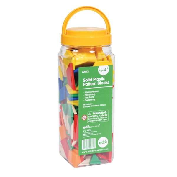 Pattern Blocks - Plastic - Set of 250