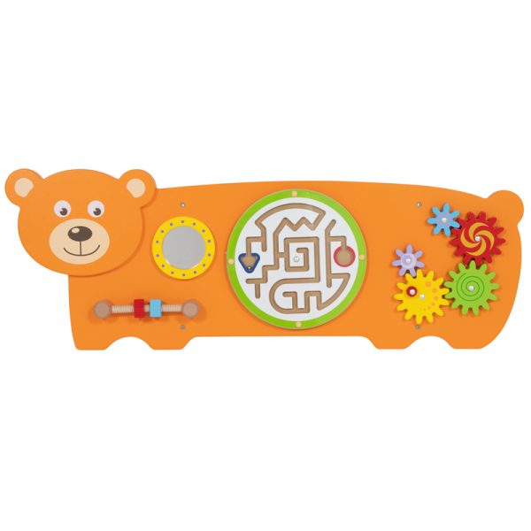 Bear Activity Wall Panel - 18m+ - Toddler Activity Center