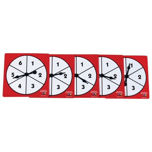 1-6 Number Spinners - Set of 5