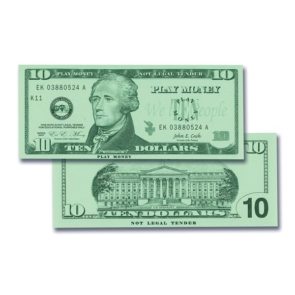 Play Bills - $10 Bills - Set of 100