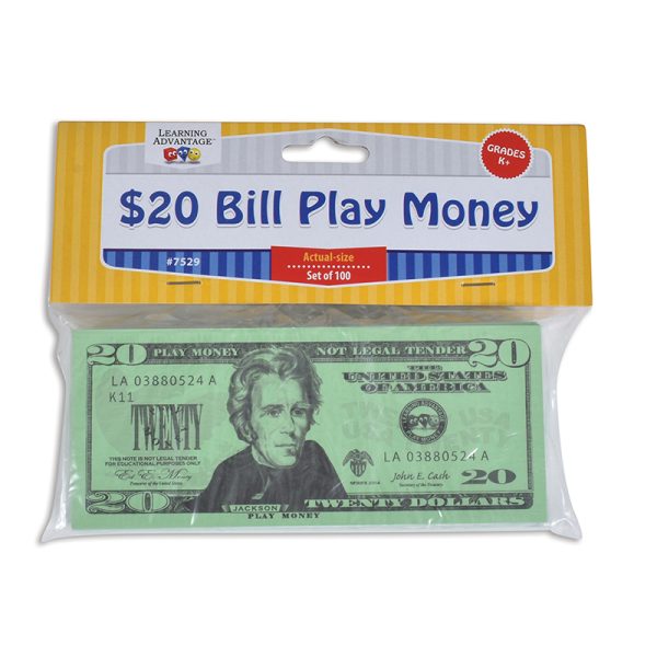 Play Bills - $20 Bills - Set of 100