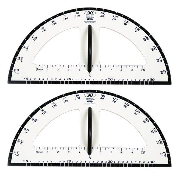 Dry Erase Magnetic Protractor, Pack of 2