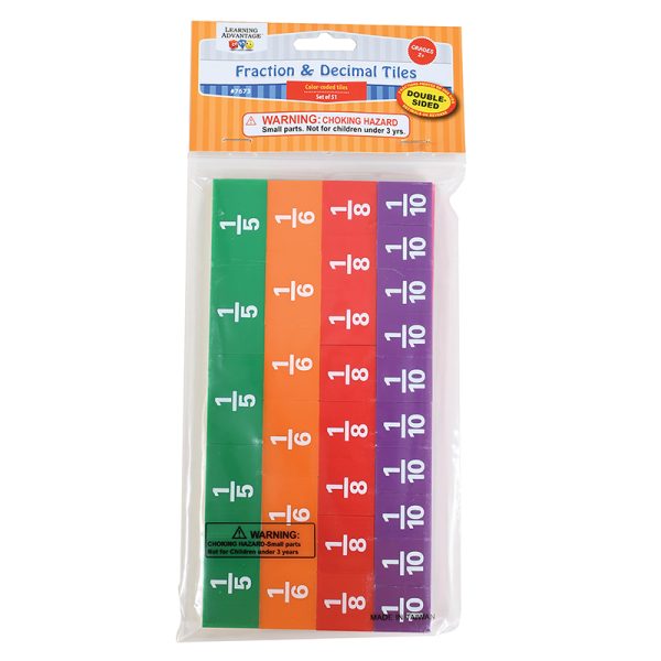 Fraction/Decimal Tiles - Set of 51