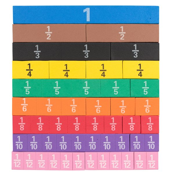 Fraction Tiles - Foam - Magnetic - Set of 51