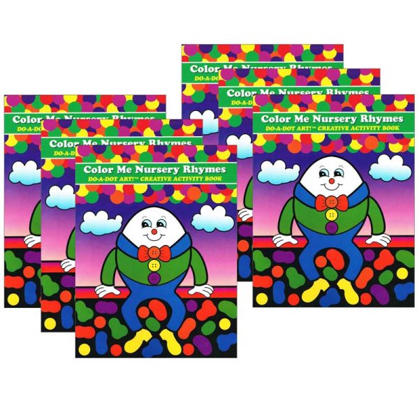 Color Me Nursery Rhymes Creative Art & Activity Book, Pack of 6