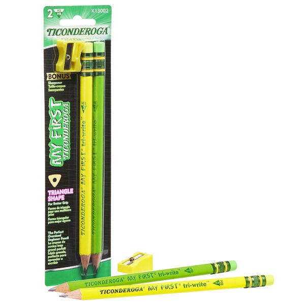 My First® Tri-Write™ Wood-Cased Pencils, Neon Assorted, 2 Count