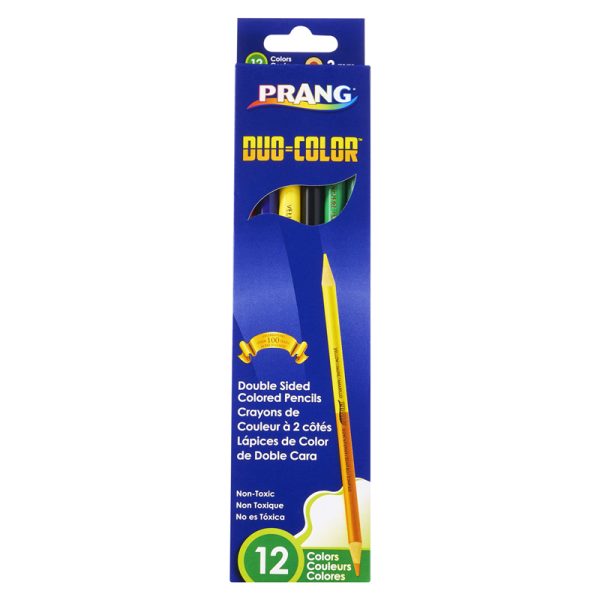 Duo Colored Pencils, 12 Color Set