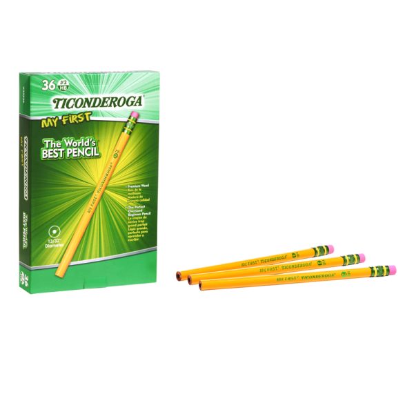 My First Ticonderoga® Pencil with Eraser, 36 Count