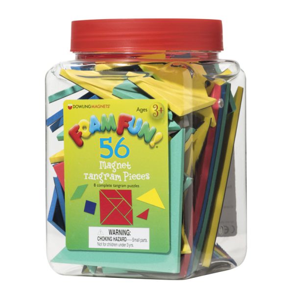 Foam Fun!™ Magnet Tangrams Pieces, Pack of 56