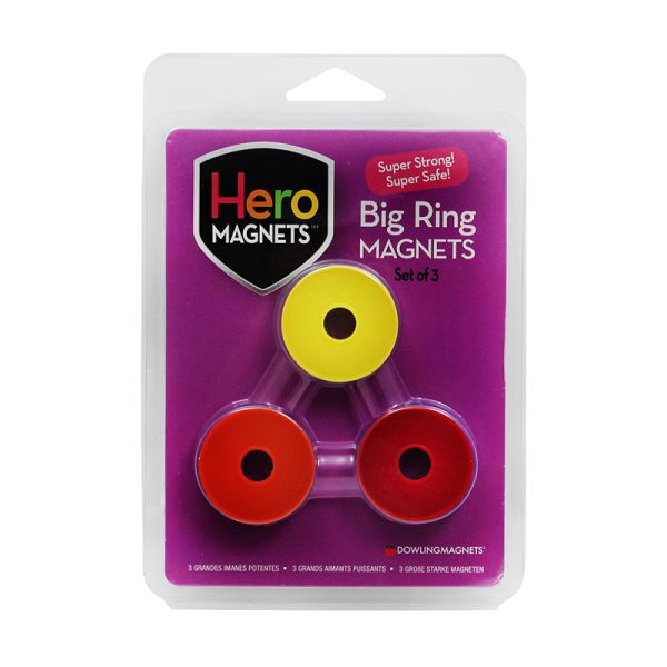 Hero Magnets: Big Ring Magnets, Set of 3