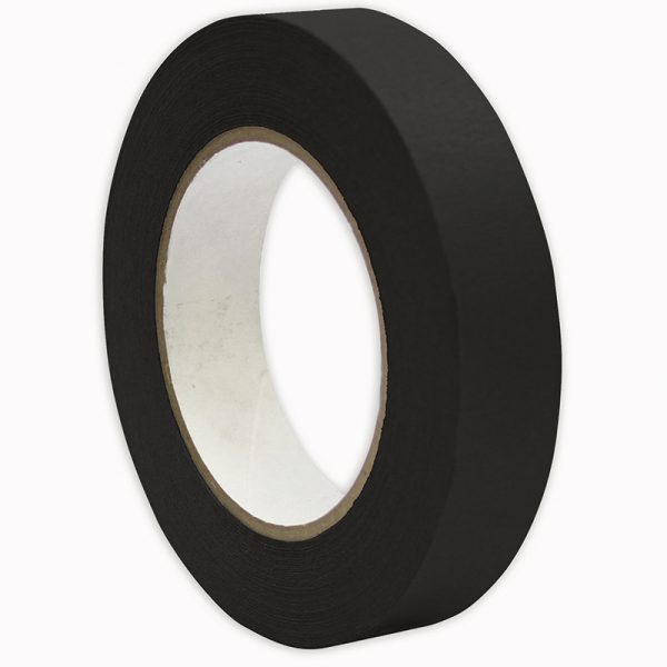 Premium Grade Masking Tape, 1" x 55 yds, Black