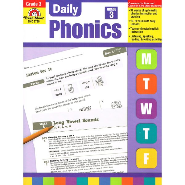 Daily Phonics Book, Teacher's Edition, Grade 3