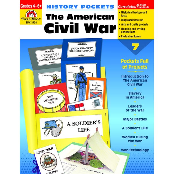 History Pockets: The American Civil War Book, Teacher Resource, Grades 4-6