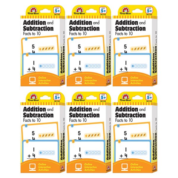 Learning Line: Addition and Subtraction Facts to 10, Grade 1+ (Age 5+) - 56 Flashcards Per Pack, 6 Packs