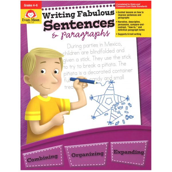 Writing Fabulous Sentences & Paragraphs, Grades 4-6, Teacher Reproducibles, Print