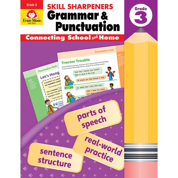 Skill Sharpeners: Grammar & Punctuation Activity Book, Grade 3