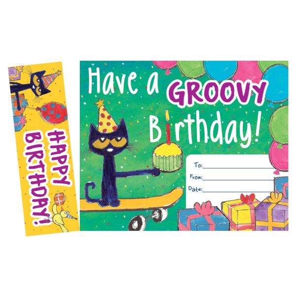 Pete the Cat Happy Birthday Bookmark Award, Pack of 30