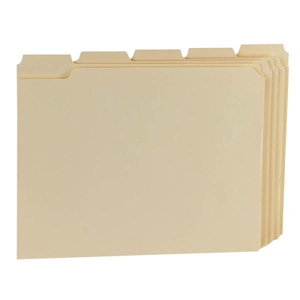 Essentials™ Manila File Folders, Letter Size, 1/5 Cut, 100 Per Box