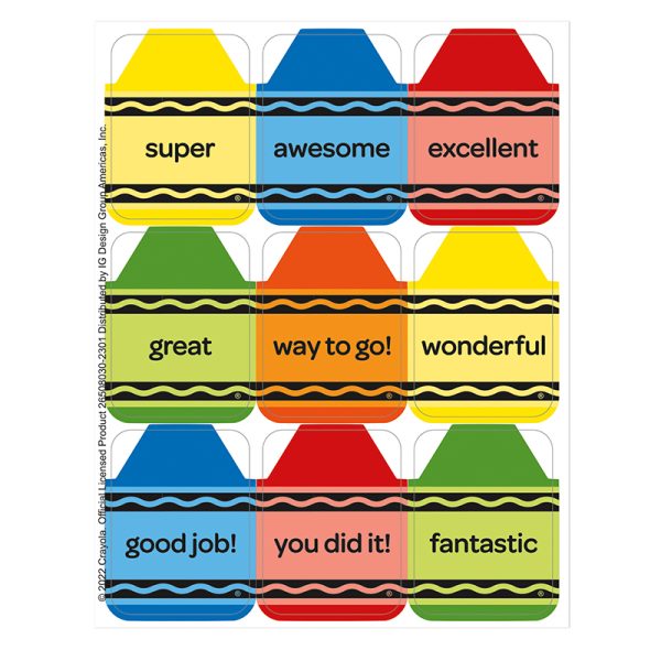 Crayola® Giant Stickers, Pack of 36