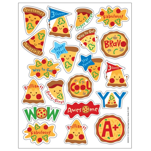 Pizza Scented Stickers, Pack of 80