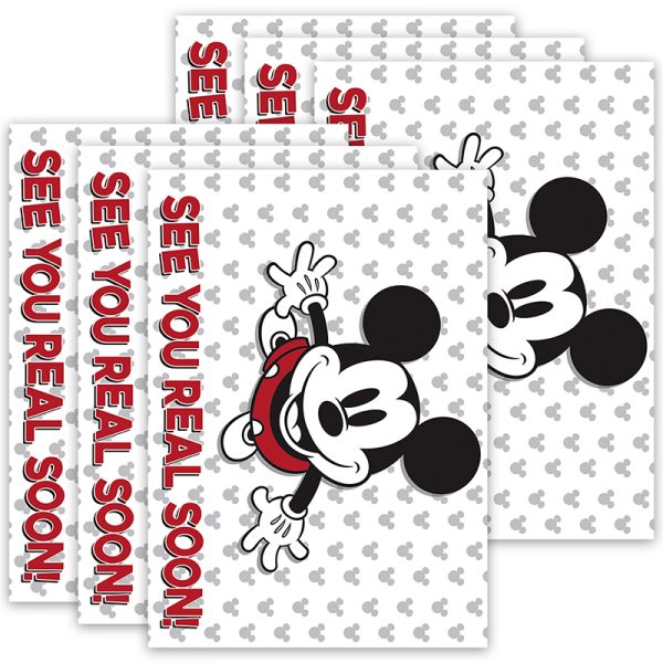 Mickey Mouse® Throwback See You Real Soon Teacher Cards, 36 Per Pack, 6 Packs