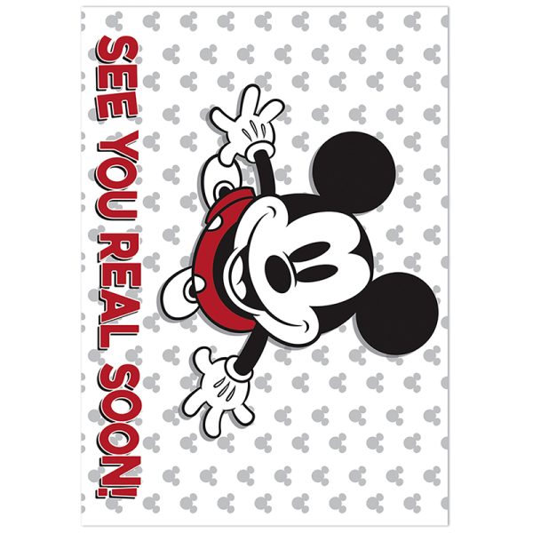 Mickey Mouse® Throwback See You Real Soon Teacher Cards, Pack of 36