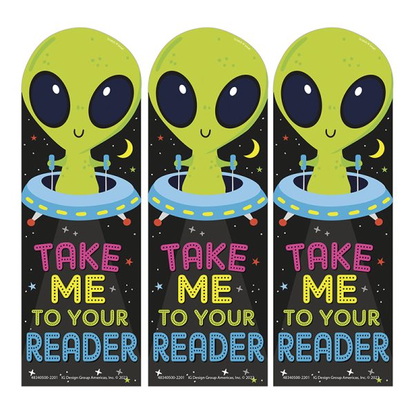 Take Me To Your Reader Green Apple Scented Bookmarks, 24 Per Pack, 3 Packs