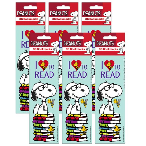 Peanuts® Reading Bookmark, 36 Per Pack, 6 Packs