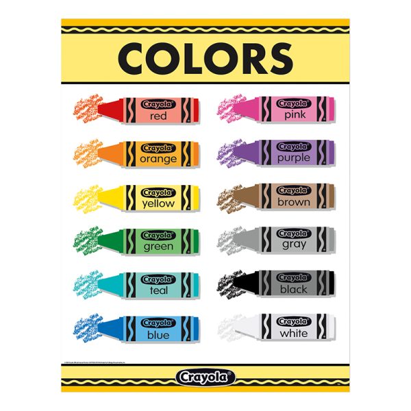 Crayola® Colors Chart, 17" x 22"