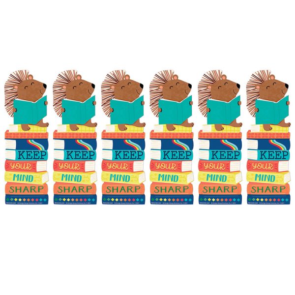 Hedge Hog Keep Your Mind Sharp Bookmarks, 36 Per Pack, 6 Packs