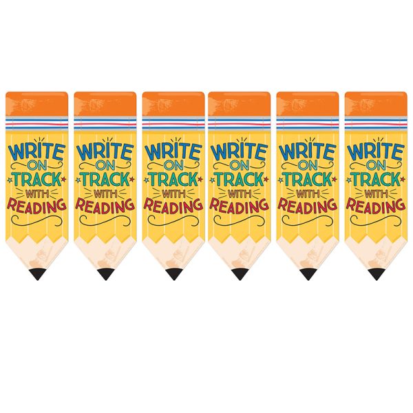 Pencil Write on Track with Reading Bookmarks, 36 Per Pack, 6 Packs