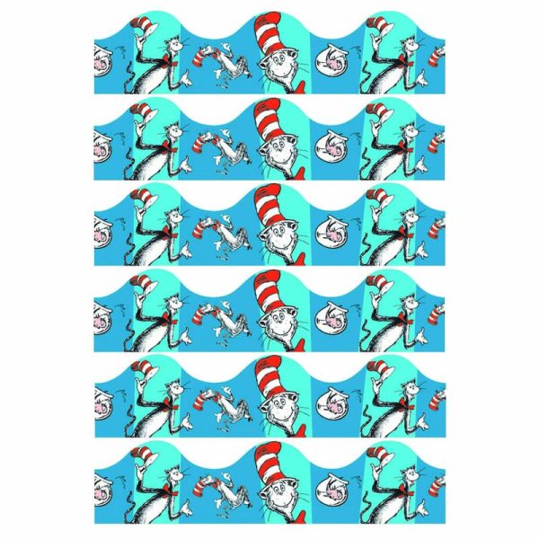 Cat in the Hat™ Blue Deco Trim®, 37 Feet Per Pack, 6 Packs